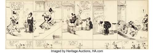 Herriman, George - George Herriman The Family Upstairs/Dingbat Family/Krazy Kat and I. Mouse Daily Comic Strip Original Art dated 11-...