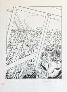 Giancarlo Alessandrini - Original cover for Martin Mystere n. 98 "Holocaust 1990". CCm. 28,5x40. Ink