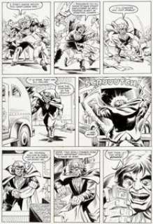 Ditko, Steve - Steve Ditko and Danny Bulanadi Daredevil #235 Story Page 8 Original Art (Marvel, 1986)....