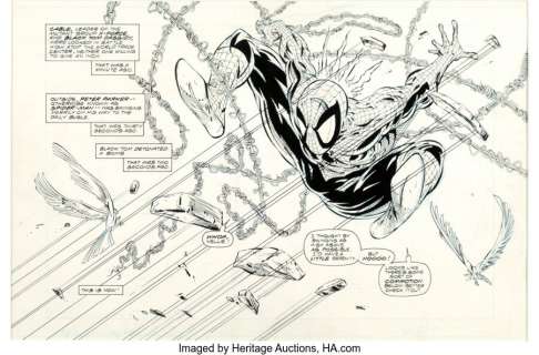 McFarlane, Todd - Todd McFarlane Spider-Man #16 Splash Page 1 Original Art (Marvel, 1991)....