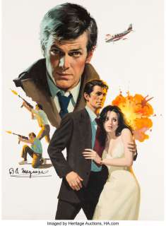 Maguire, Robert - Robert Maguire Gannon‘s Line Paperback Novel Cover Original Art (Pocket Books, 1976)....