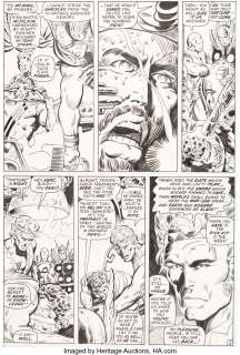 Smith, Barry - Barry Smith and Tom Sutton The Avengers #99 Story Page 2 Original Art (Marvel, 1972)....