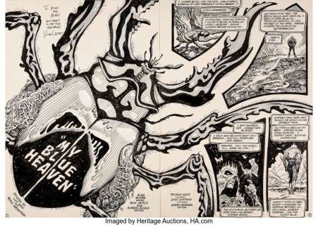 Veitch, Rick - Rick Veitch and Alfredo Alcala Swamp Thing #56 Splash Story Pages 2-3 Original Art (DC, 1987)....