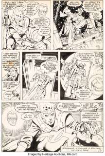 Pérez , George - George Pérez and Brett Breeding Justice League of America #200 Story Page 21 Original Art (DC, 1982)....