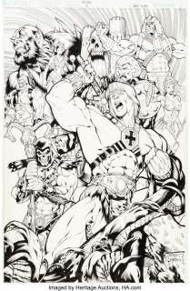 Sharpe, Kevin - Kevin Sharpe and Rick Ketcham Masters of the Universe #2 Back Cover Original Art (Image, 2002)....