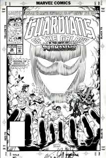 Kevin West, Steve Montano - guardians of the galaxy #36 cover (sold live on ‘dueling dealers of comic art‘ episode #51 podcast on 1-8-2022 watch it here!