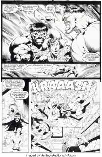 Keown, Dale | Dale Keown and Bob McLeod The Incredible Hulk #376 Story Page 13 Original Art (Marvel, 1990).... | Heritage