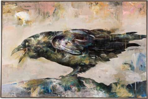 Williams, Kent - Kent Williams - Raven Painting Original Art (2017)....