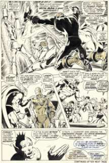 Adams, Neal - Neal Adams and Tom Palmer Avengers #95 "Kree-Skrull War" Story Page 5 Original Art (Marvel, 1972)....