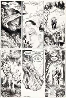 Bissette, Steve - Steve Bissette and John Totleben Saga of the Swamp Thing #34 Story Page 8 Original Art (DC, 1985)....