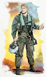 Gil Formosa Buck Danny, Night of the Spectre #54 Back Cover Original Art (Dupuis, 2015).... | Heritage