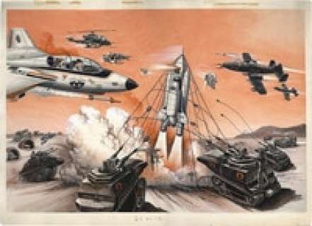 Masami Watanabe‘s Hand-Drawn Color Illustration "G.I. Joe"