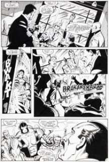 Jim Aparo and Rick Burchett Batman #498 Story Page 2 Original Art (DC, 1993).