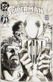 Jerry Ordway Adventures of Superman #455 Cover Original Art (DC, 1989). | Heritage