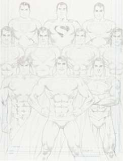 Nicola Scott Action Comics #1000 Variant Cover Original Art (DC, 2018).