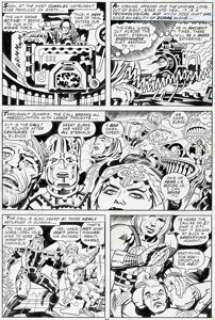 Jack Kirby and Mike Royer The Eternals #10 Story Page 10 Original Art (Marvel, 1977).