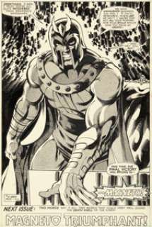 John Byrne and Terry Austin The X-Men #111 Magneto Splash Page 17 Original Art (Marvel, 1978).