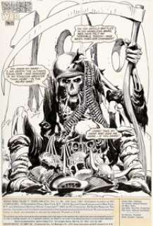 Joe Kubert Weird War Tales #100 Title Splash Page 1 Original Art (DC, 1981).