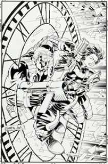Rick Leonardi and Cam Smith Cable #32 Cover Original Art (Marvel, 1996).