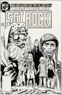 Joe Kubert Sgt. Rock #378 Cover Original Art (DC, 1983). | Heritage