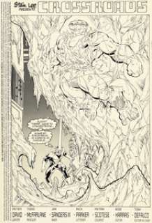 Todd McFarlane and Jim Sanders III The Incredible Hulk #337 Splash Page 2 Original Art (Marvel, 1987).