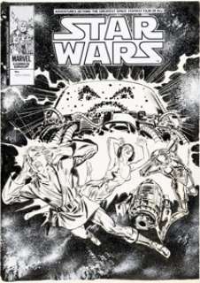 Frank Springer Star Wars Weekly #49 Cover Original Art (Marvel UK, 1979).