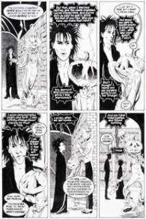 Jill Thompson and Vince Locke Sandman #46 Story Page 17 Original Art (DC, 1993).