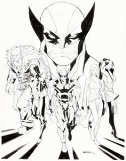 Carlo Barberi Death of Wolverine: The Logan Legacy #1 Variant Cover Original Art (Marvel, 2014).