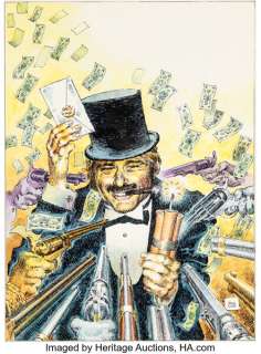 Antonio Hernandez Palacios Mac Coy, La lettre de Hualco #19 Cover Original Art (Dargaud, 1995).