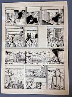 Jacques Martin - Martin, Jacques - Planche originale encre de chine - Alix T5 - La griffe noire - Exemplaire unique - (1958)