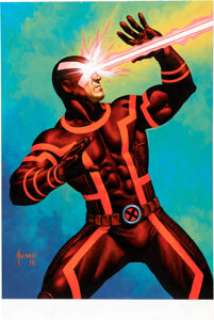 2016 Upper Deck Marvel Masterpieces Canvas High Series Subset #98 Cyclops - Original Trading Card Artwork by Joe Jusko | Heritage