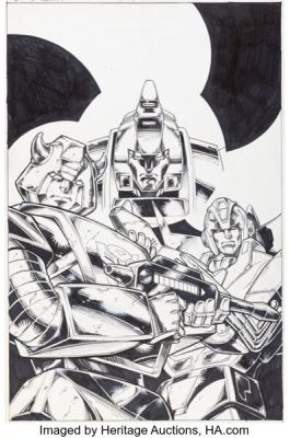 Guido Guidi Transformers: Bumblebee #2 Cover Original Art (IDW, 2010).