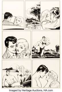 Frank Frazetta - Good Girl Romance Try-Out Story Page Original Art (c. 1951). | Heritage