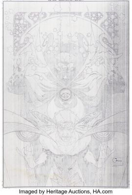 Joe Quesada and Danny Miki Marvel Knights #8 Dr. Strange Cover Original Art (Marvel, 2000).