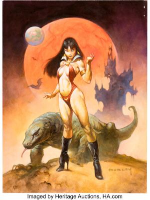 Alex Horley - Vampirella Painting Illustration Original Art (undated). | Heritage