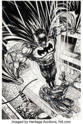 Eddy Newell Batman: Legends of the Dark Knight #108 Cover Original Art (DC, 1998).