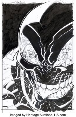 Nick Bradshaw X-Men: Blue #22 Venom Cover Original Art (Marvel, 2018). | Heritage