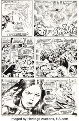 Rich Buckler and Joe Sinnott Fantastic Four #157 Dr. Doom and Silver Surfer Story Page 15 Original Art (Marvel, 1975). | Heritage
