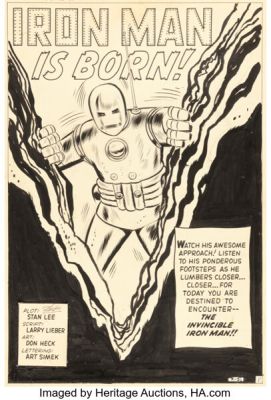 Don Heck Tales of Suspense #39 Splash Page 1 Original Art (Marvel, 1963). | Heritage
