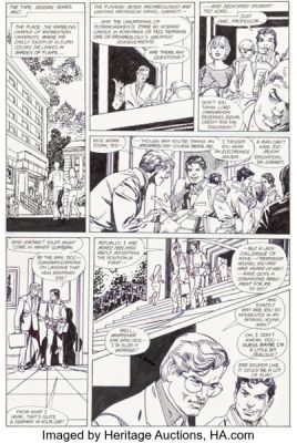 Gil Kane Secret Origins #2 Blue Beetle(s) Near-Complete Story Original Art Group of 21 (DC, 1986). (Total: 21 Original Art)