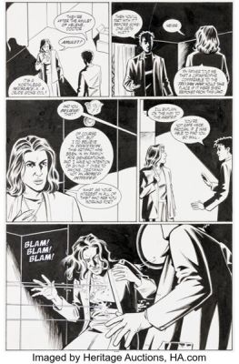 Pia Guerra Story and José Marzan Jr. Y: The Last Man #1 Story Page 17 Original Art (DC, 2002).