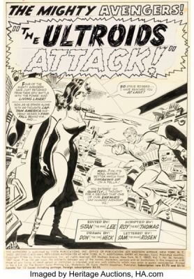 Don Heck The Avengers #36 Splash Page 1 Original Art (Marvel, 1967). | Heritage