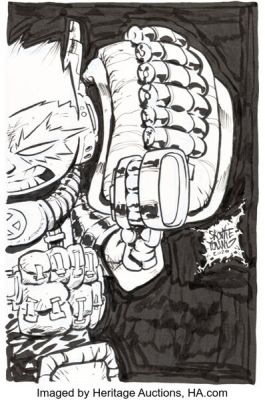 Skottie Young Cable #1 Variant Cover Original Art (Marvel, 2020). | Heritage