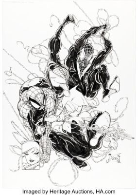 Kaare Andrews Spider-Gwen: Smash #1 Variant Cover Original Art (Marvel, 2024). | Heritage