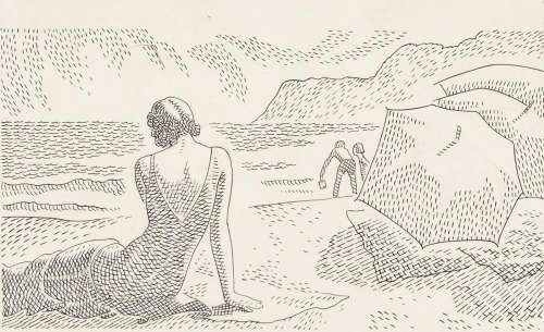 EDWARD SHENTON (1895-1977) Group of 7 illustrations for F. Scott Fitzgerald novels including "Tender is the Night." | Swann Galleries