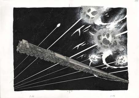 Leiji Matsumoto’s handwritten manuscript "Galaxy Express 999" | Mandarake (Big Web)