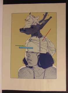 Moebius - Zeefdruk - L’homme à la tête de cerf - (1990) | Catawiki