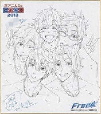 Taishi Nishiya Hand-Signed Reproduction Shikishi "Free!" | Mandarake (Big Web)