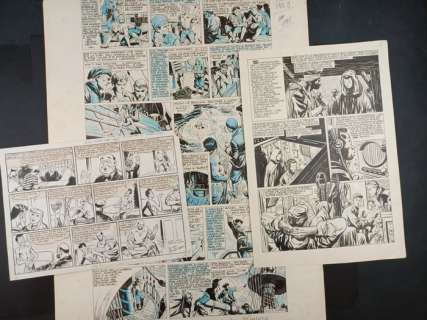 Giovannini, Ruggero e Dell’Acqua, Edgardo - 3 Original page - Gim Toro - La Sconfitta di Shirkey-Khan; Il Negriero della Costa D’Avorio - 1947 | Catawiki