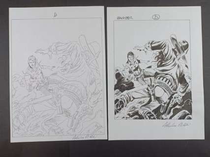 Piccinelli, Alessandro - 2 Original cover - Zagor - Un Uomo in Fuga - 2021 | Catawiki